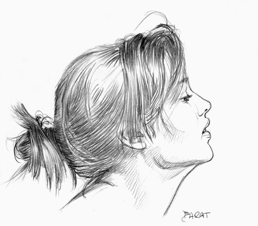 Visage de femme (profil)